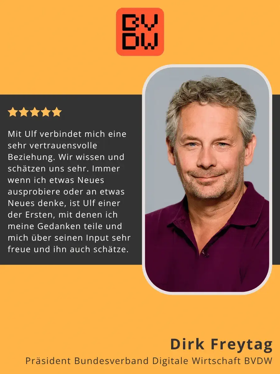 Dirk Freytag, Präsident des Bundesverbands Digitale Wirtschaft BVDW